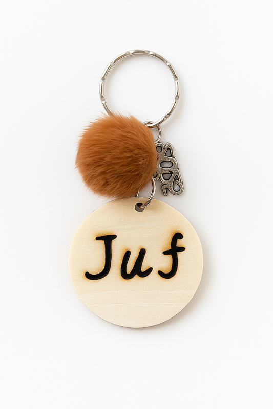 Sleutelhanger "JUF"