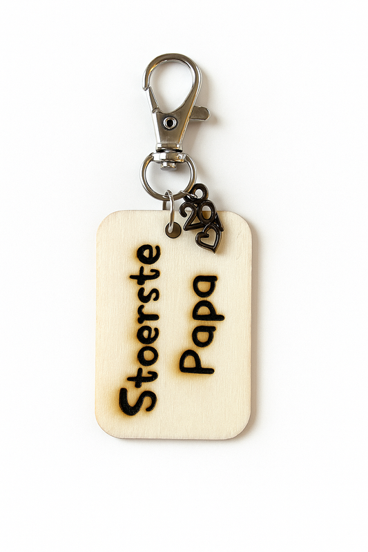 Sleutelhanger "stoerste papa"