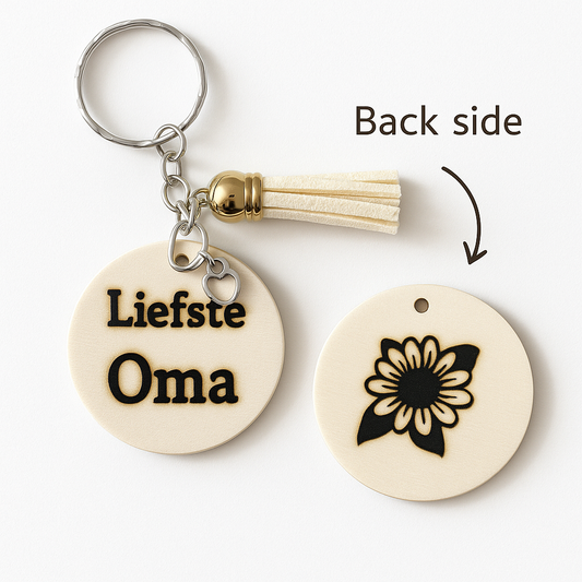 Sleutelhanger "liefste oma "